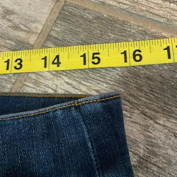 Spanx Distressed Ankle Skinny Jeans Medium Wash Stretch denim Women’s Size L - Picture 7 of 13